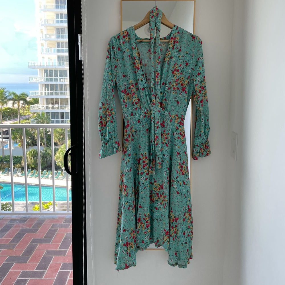 Midi floral summer dress